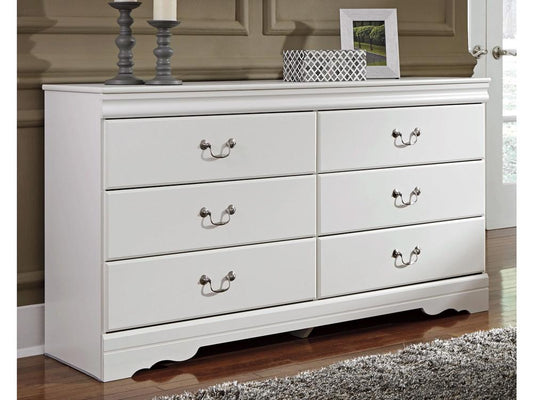 Signature Design by Ashley - Anarasia Dresser in White - B129-31 veiw 2