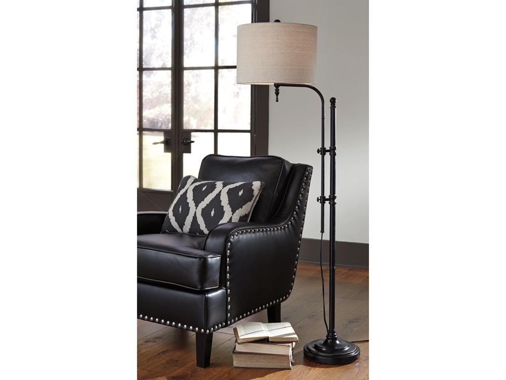 Signature Design by Ashley - Anemoon Metal Floor Lamp in Black - L734251 veiw 2