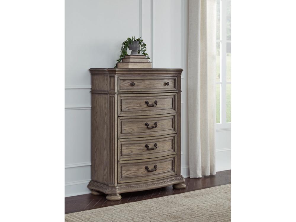 Signature Design by Ashley - Ardenfield Five Drawer Chest in Light Brown - B944-46 veiw 2