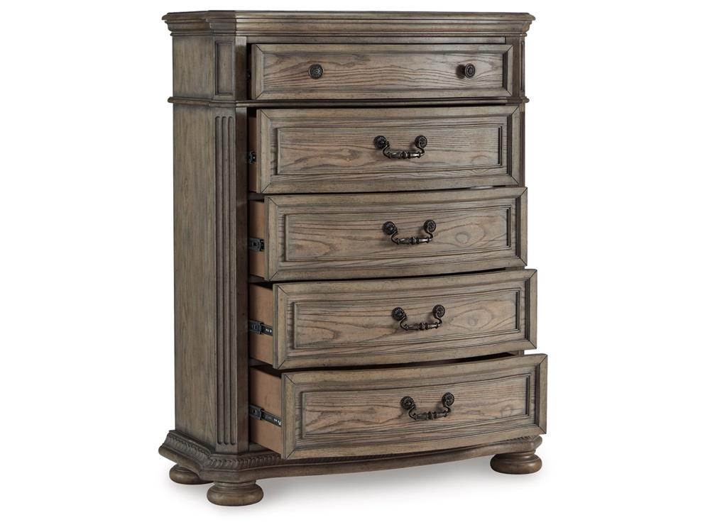 Signature Design by Ashley - Ardenfield Five Drawer Chest in Light Brown - B944-46 veiw 3