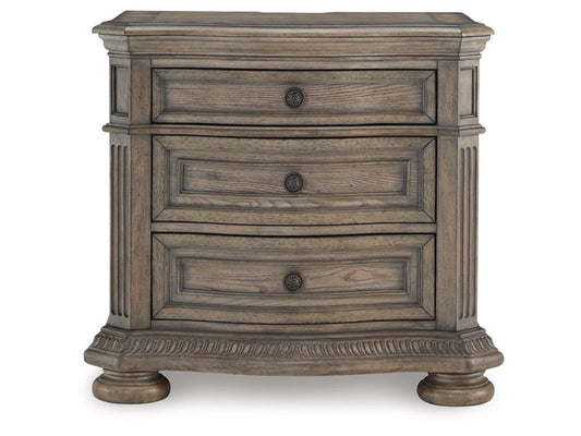 Signature Design by Ashley - Ardenfield Three Drawer Night Stand in Light Brown - B944-93 veiw 1