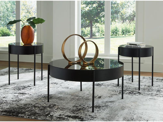 Signature Design by Ashley - Ardoline Table (Set of 3) in Black - T280-13 veiw 2