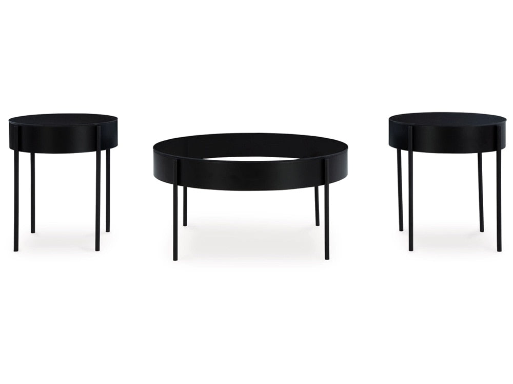 Signature Design by Ashley - Ardoline Table (Set of 3) in Black - T280-13 veiw 3