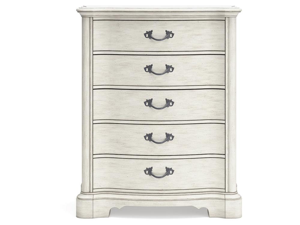 Signature Design by Ashley - Arlendyne Five Drawer Chest in Antique White - B980-46 veiw 1