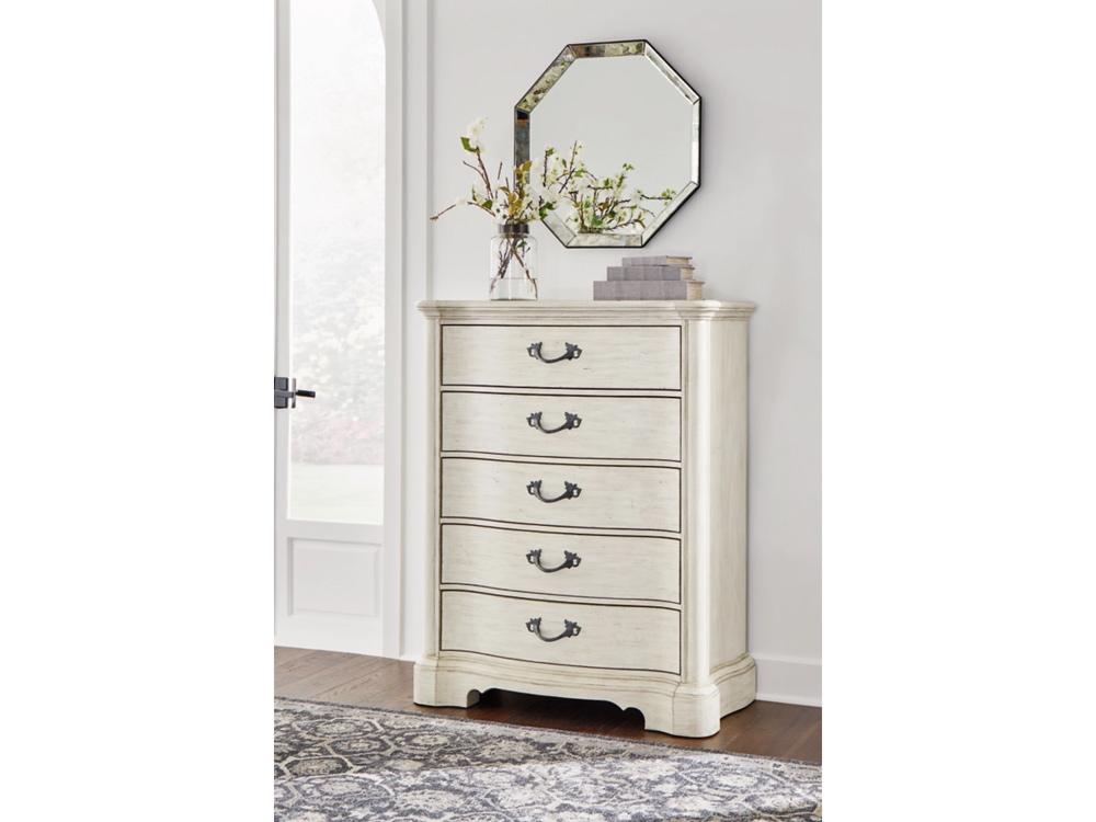 Signature Design by Ashley - Arlendyne Five Drawer Chest in Antique White - B980-46 veiw 2