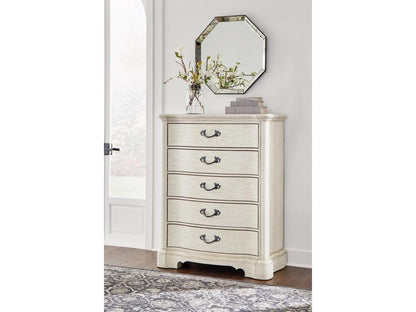 Signature Design by Ashley - Arlendyne Five Drawer Chest in Antique White - B980-46 veiw 2