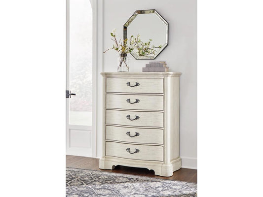 Signature Design by Ashley - Arlendyne Five Drawer Chest in Antique White - B980-46 veiw 2