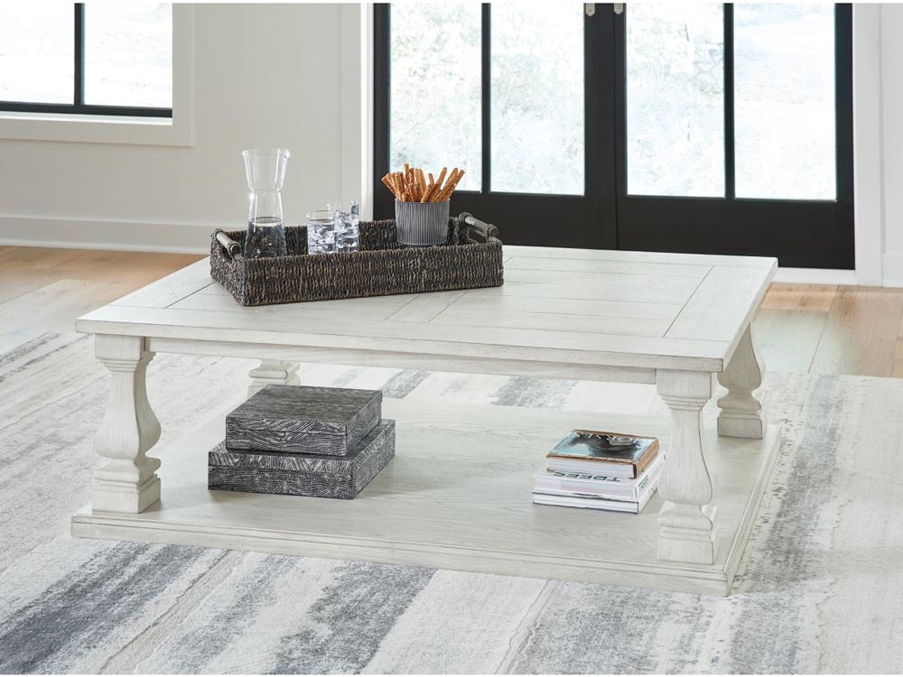 Signature Design by Ashley - Arlendyne Rectangular Cocktail Table in Antique White - T747-1 veiw 2