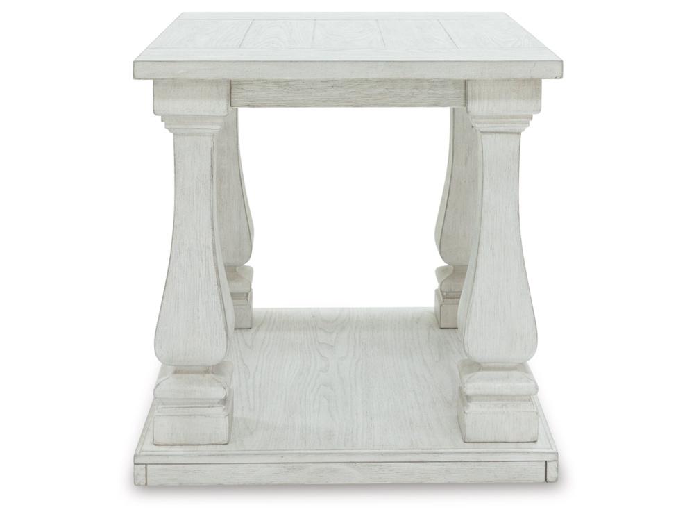 Signature Design by Ashley - Arlendyne Rectangular End Table in Antique White - T747-3 veiw 3