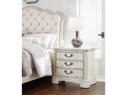 Signature Design by Ashley - Arlendyne Three Drawer Night Stand in Antique White - B980-93 veiw 2