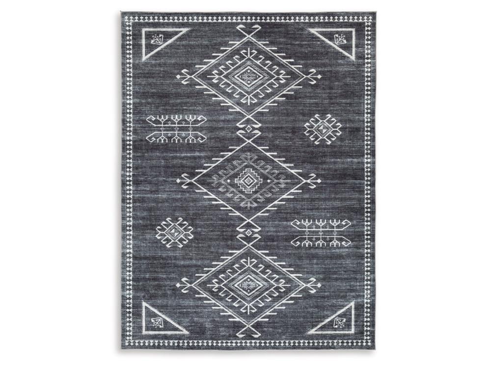 Signature Design by Ashley - Arloman Medium Rug in Black/Credam/Gray - R405932 veiw 1