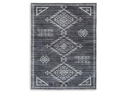 Signature Design by Ashley - Arloman Medium Rug in Black/Credam/Gray - R405932 veiw 1