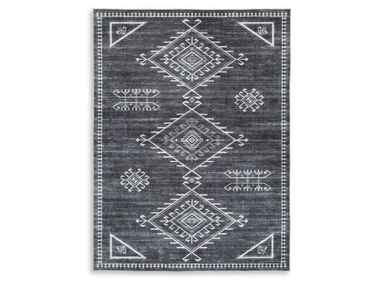 Signature Design by Ashley - Arloman Medium Rug in Black/Credam/Gray - R405932 veiw 1