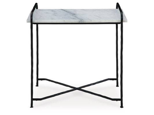Signature Design by Ashley - Ashber Accent Table in White/Black - A4000609 veiw 1