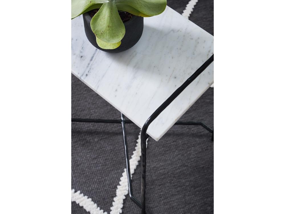 Signature Design by Ashley - Ashber Accent Table in White/Black - A4000609 veiw 4