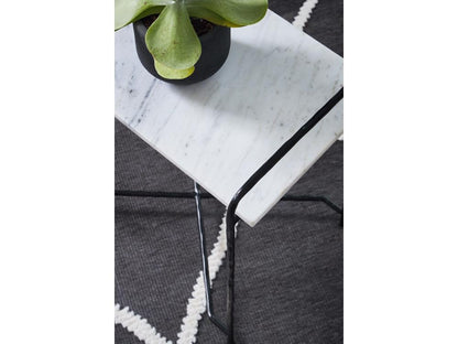 Signature Design by Ashley - Ashber Accent Table in White/Black - A4000609 veiw 4