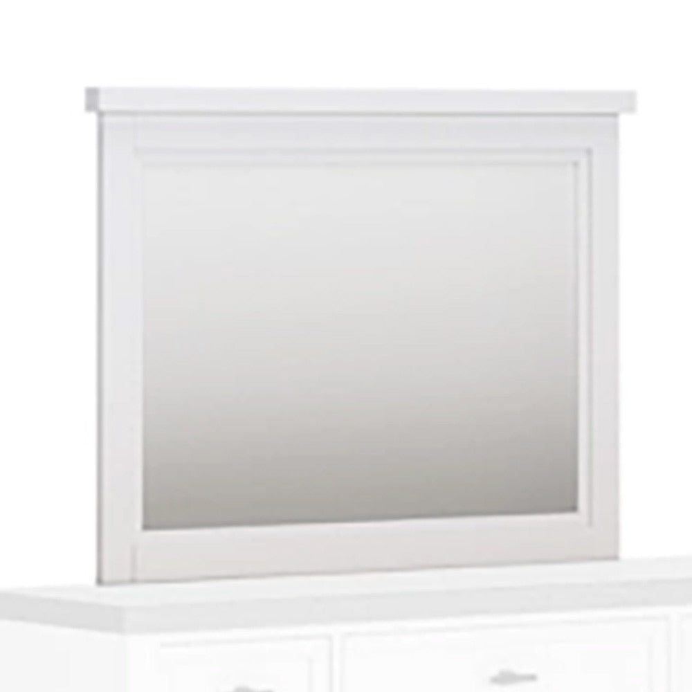Signature Design by Ashley - Ashbryn Bedroom Mirror in White/Natural - B844-36 veiw 1