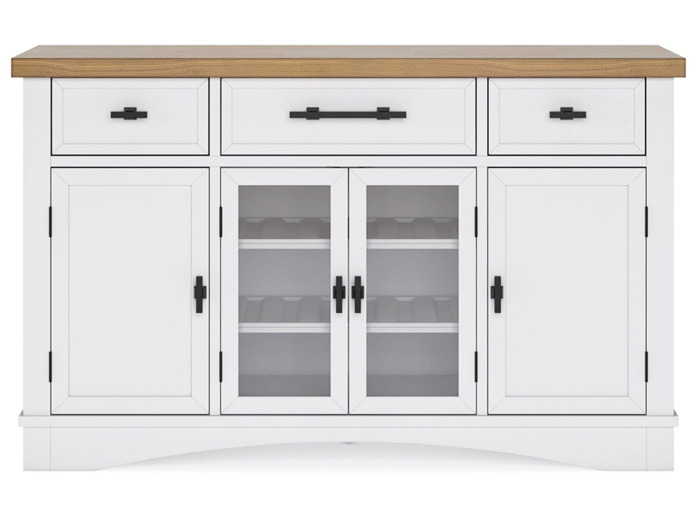 Signature Design by Ashley - Ashbryn Dining Room Server in White/Natural - D844-60 veiw 1