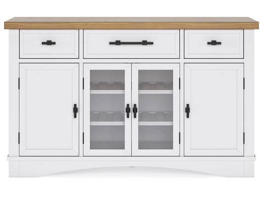 Signature Design by Ashley - Ashbryn Dining Room Server in White/Natural - D844-60 veiw 1