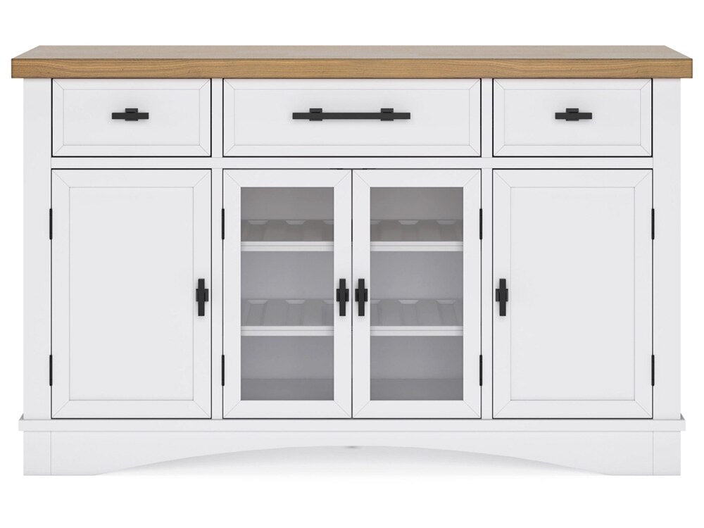 Signature Design by Ashley - Ashbryn Dining Room Server in White/Natural - D844-60 veiw 4