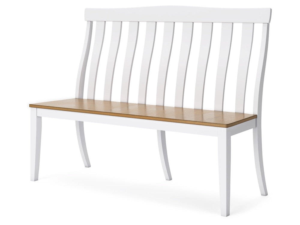 Signature Design by Ashley - Ashbryn Double Dining Chair in White/Natural - D844-08 veiw 3