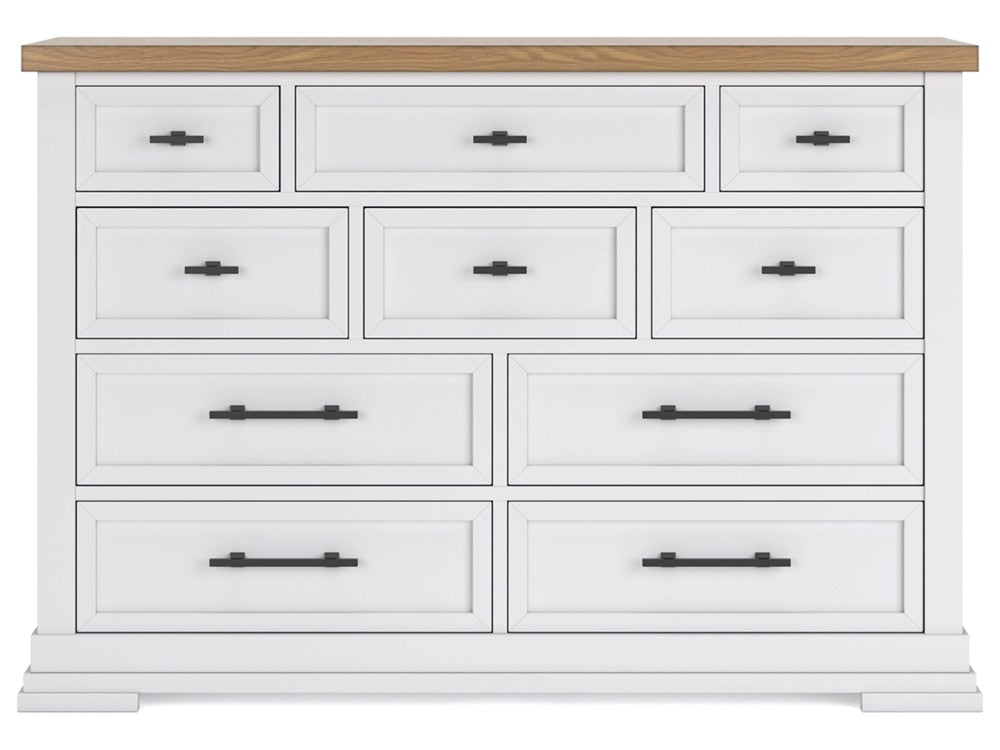 Signature Design by Ashley - Ashbryn Dresser in White/Natural - B844-31 veiw 1