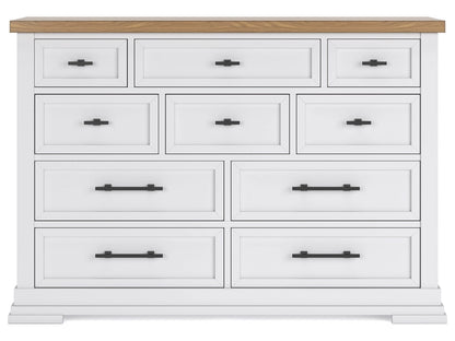 Signature Design by Ashley - Ashbryn Dresser in White/Natural - B844-31 veiw 1