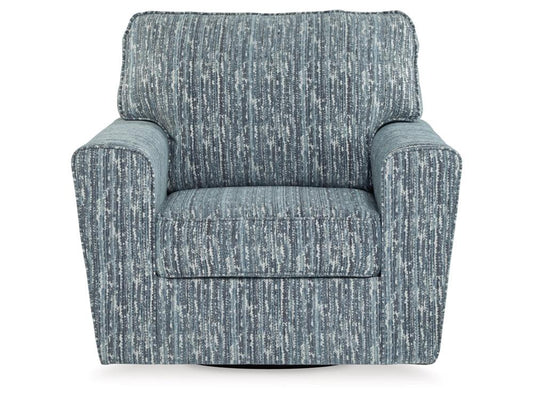 Signature Design by Ashley - Aterburm Swivel Accent Chair in Twilight - A3000649 veiw 1
