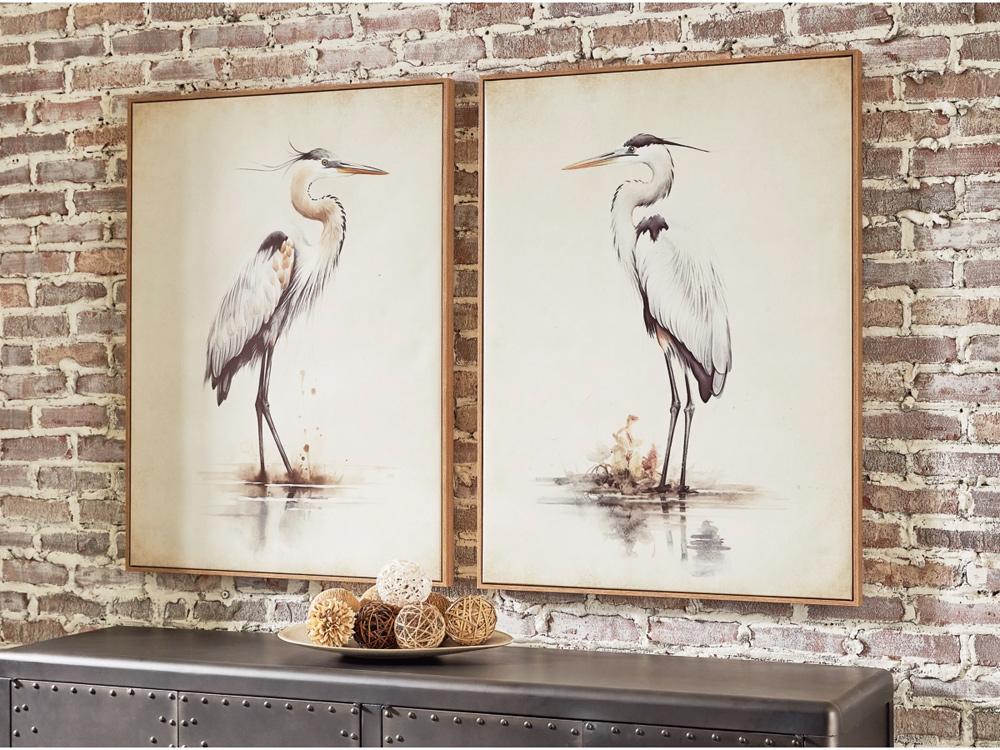Signature Design by Ashley - Aubinell Wall Art Set (Set of 2) in Beige - A8000414 veiw 2