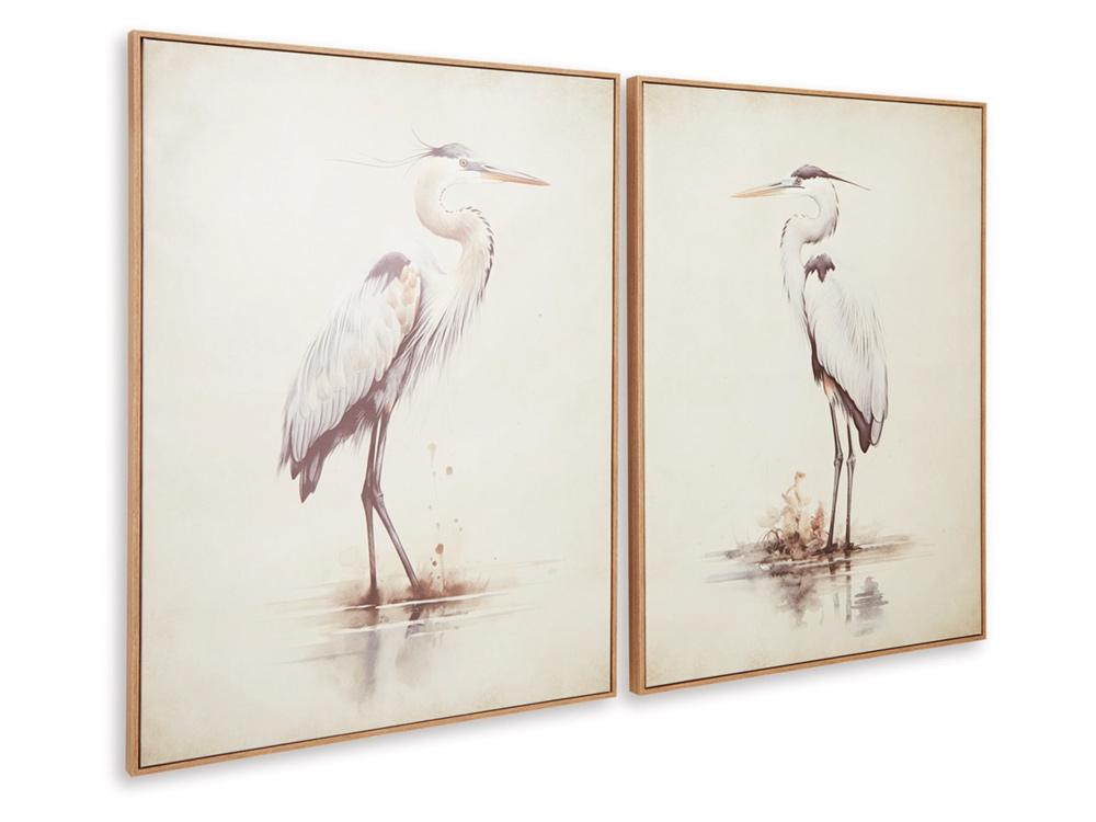 Signature Design by Ashley - Aubinell Wall Art Set (Set of 2) in Beige - A8000414 veiw 3