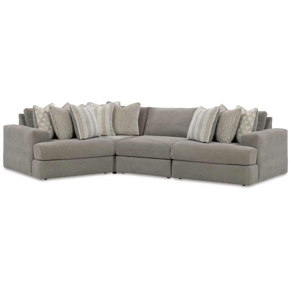 Signature Design by Ashley - Avaliyah 4-Piece Sectional in Ash veiw 1