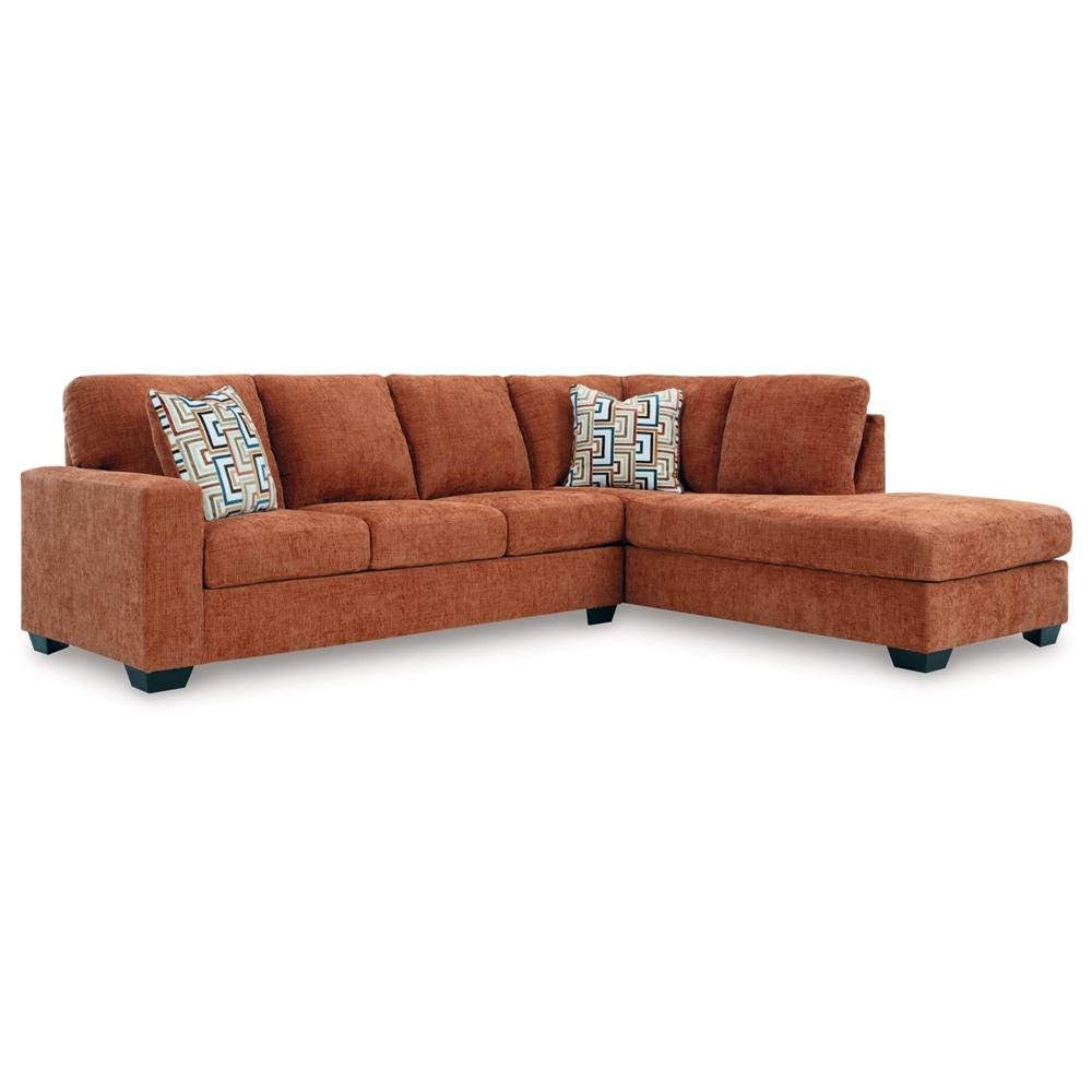 Signature Design by Ashley - Aviemore 2 Piece Sectional With Chaise in Spice veiw 1