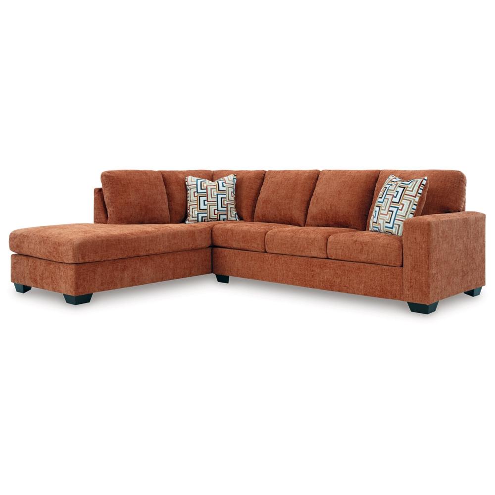 Signature Design by Ashley - Aviemore Fabric 2 Piece Sectional in Spice veiw 1