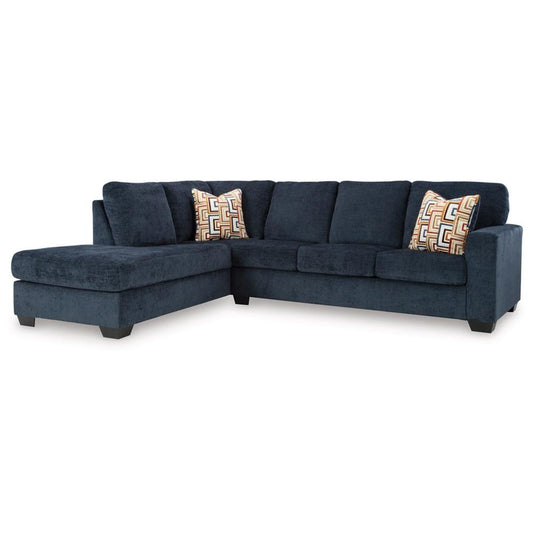 Signature Design by Ashley - Aviemore Fabric 2 Piece Sectional - Left Chaise in Ink veiw 1