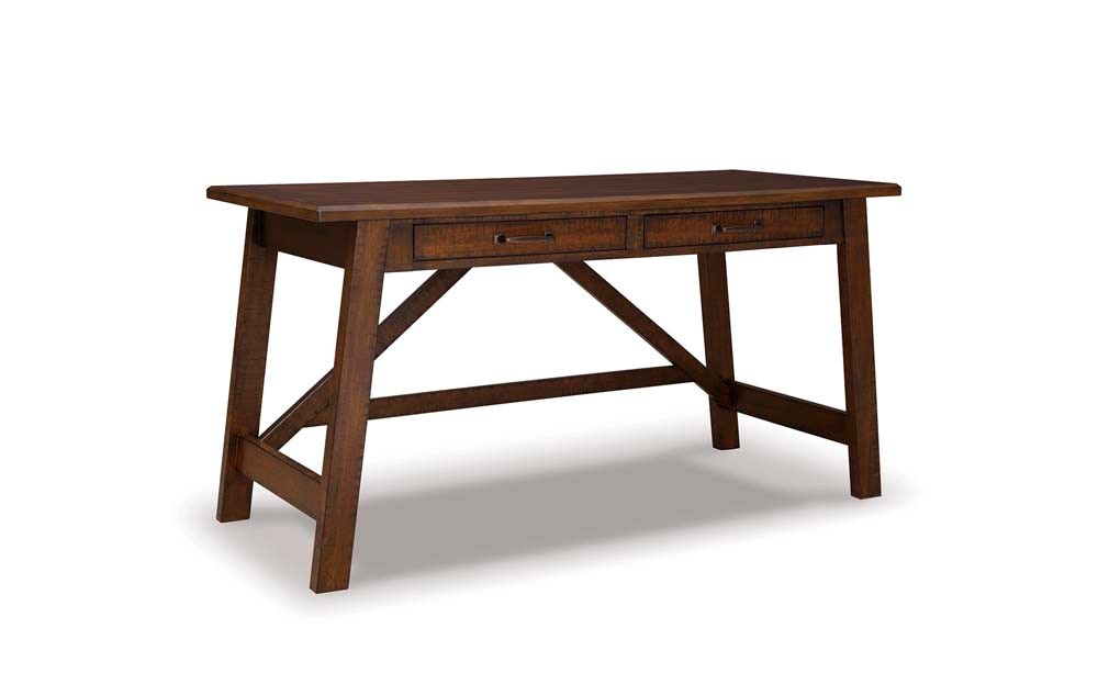 Signature Design by Ashley - Baldridge Home Office Large Leg Desk in Light Brown - H675-44 veiw 1