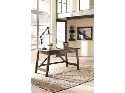 Signature Design by Ashley - Baldridge Home Office Large Leg Desk in Light Brown - H675-44 veiw 3