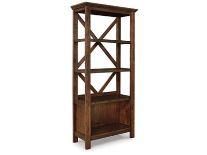 Signature Design by Ashley - Baldridge Large Bookcase in Rustic Brown - H675-17 veiw 1