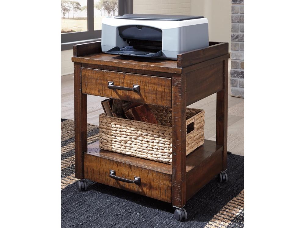 Signature Design by Ashley - Baldridge Printer Stand in Rustic Brown - H675-11 veiw 2