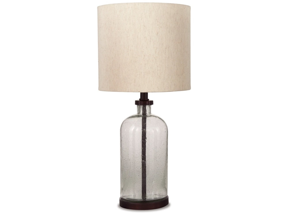 Signature Design by Ashley - Bandile Glass Table Lamp in Clear/Bronze Finish - L430674 veiw 1