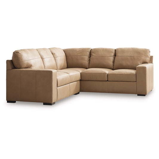 Signature Design by Ashley - Bandon Leather 2 Piece Sectional in Toffee veiw 1