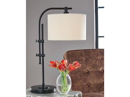 Signature Design by Ashley - Baronvale Metal Accent Lamp in Black - L206043 veiw 2