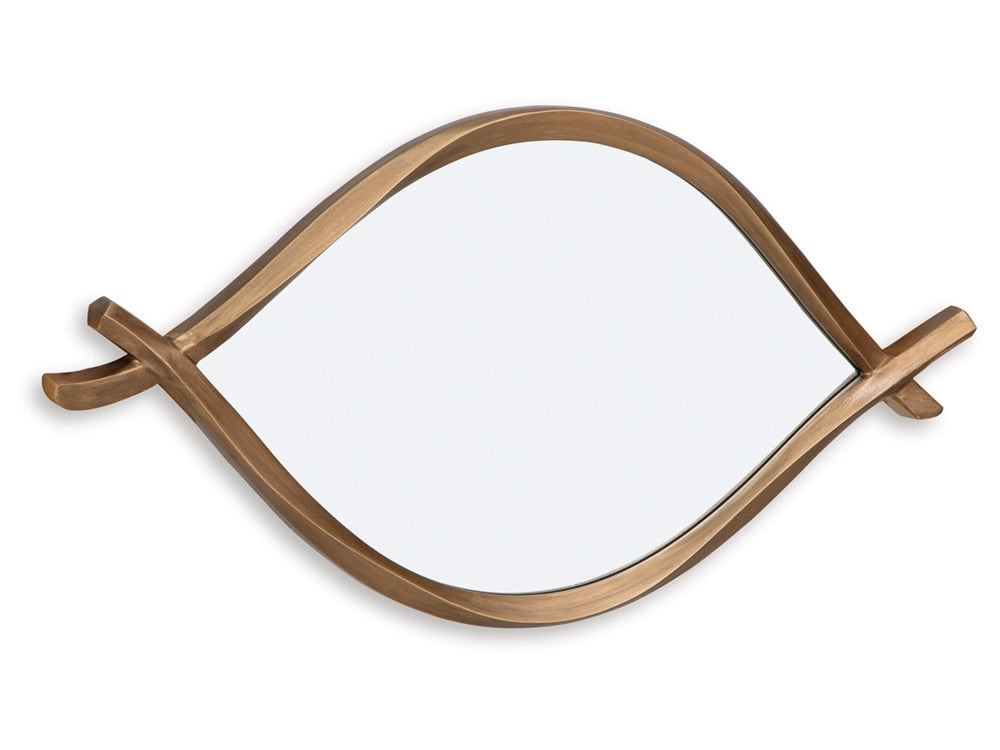 Signature Design by Ashley - Bartner Accent Mirror in Antique Gold Finish - A8010340 veiw 3