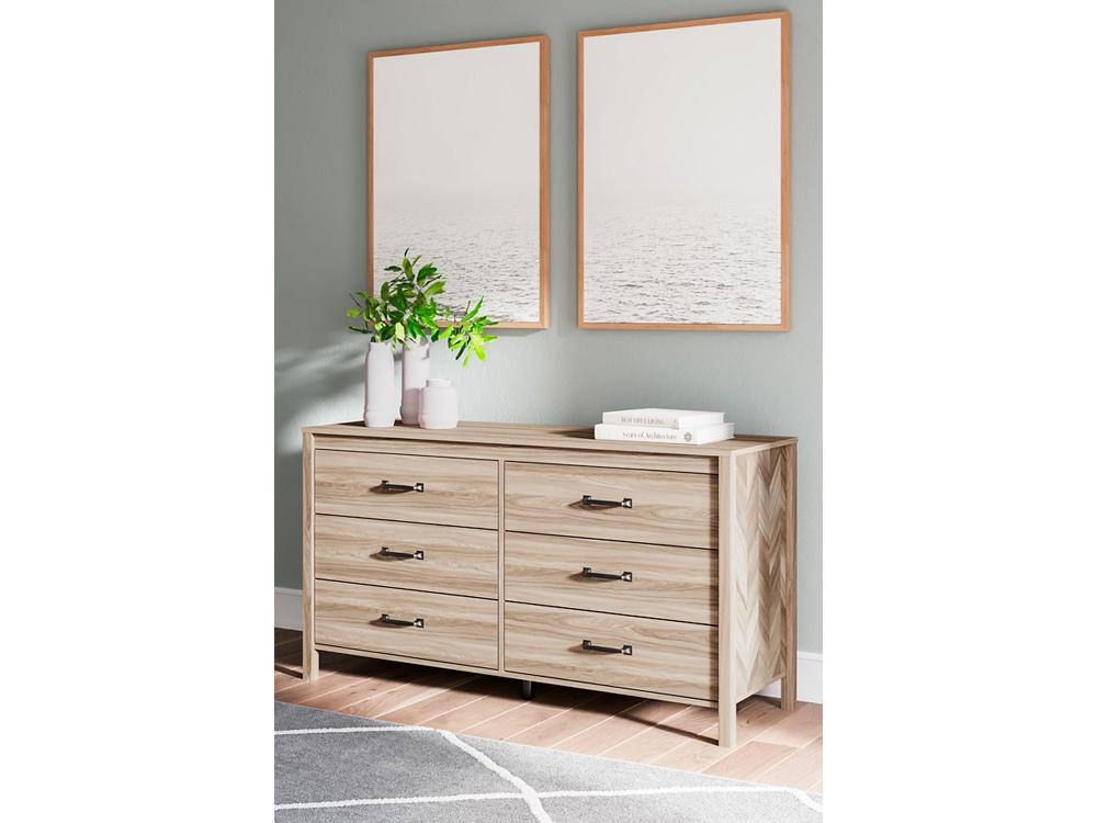Signature Design by Ashley - Battelle Dresser Case (Box 2 Of 2) in Tan - EB3929-231 veiw 2