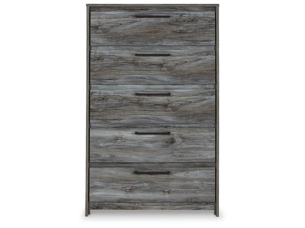 Signature Design by Ashley - Baystorm Five Drawer Chest in Gray - B221-46 veiw 1