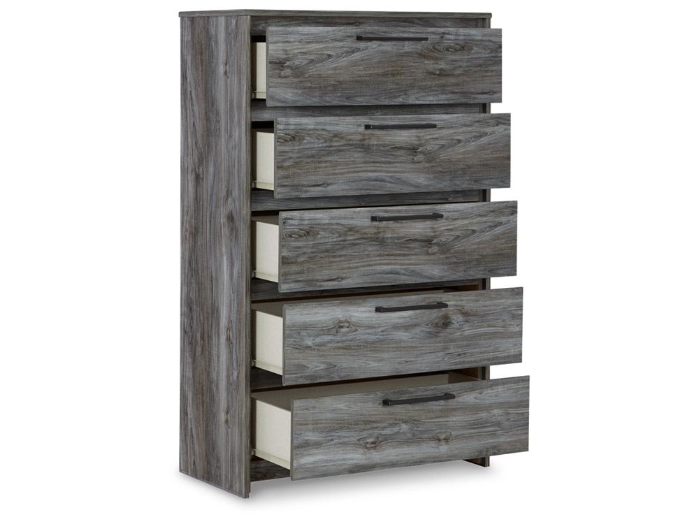 Signature Design by Ashley - Baystorm Five Drawer Chest in Gray - B221-46 veiw 3