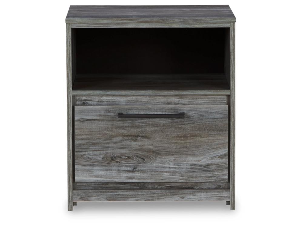Signature Design by Ashley - Baystorm One Drawer Night Stand in Gray - B221-91 veiw 1