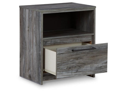 Signature Design by Ashley - Baystorm One Drawer Night Stand in Gray - B221-91 veiw 3
