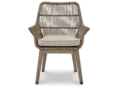 Signature Design by Ashley - Beach Front Arm Chair With Cushion (Set of 2) in Beige - P399-601A veiw 1