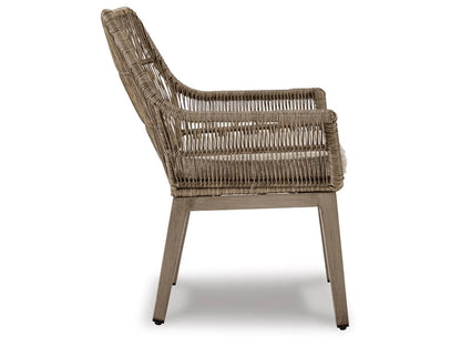 Signature Design by Ashley - Beach Front Arm Chair With Cushion (Set of 2) in Beige - P399-601A veiw 4