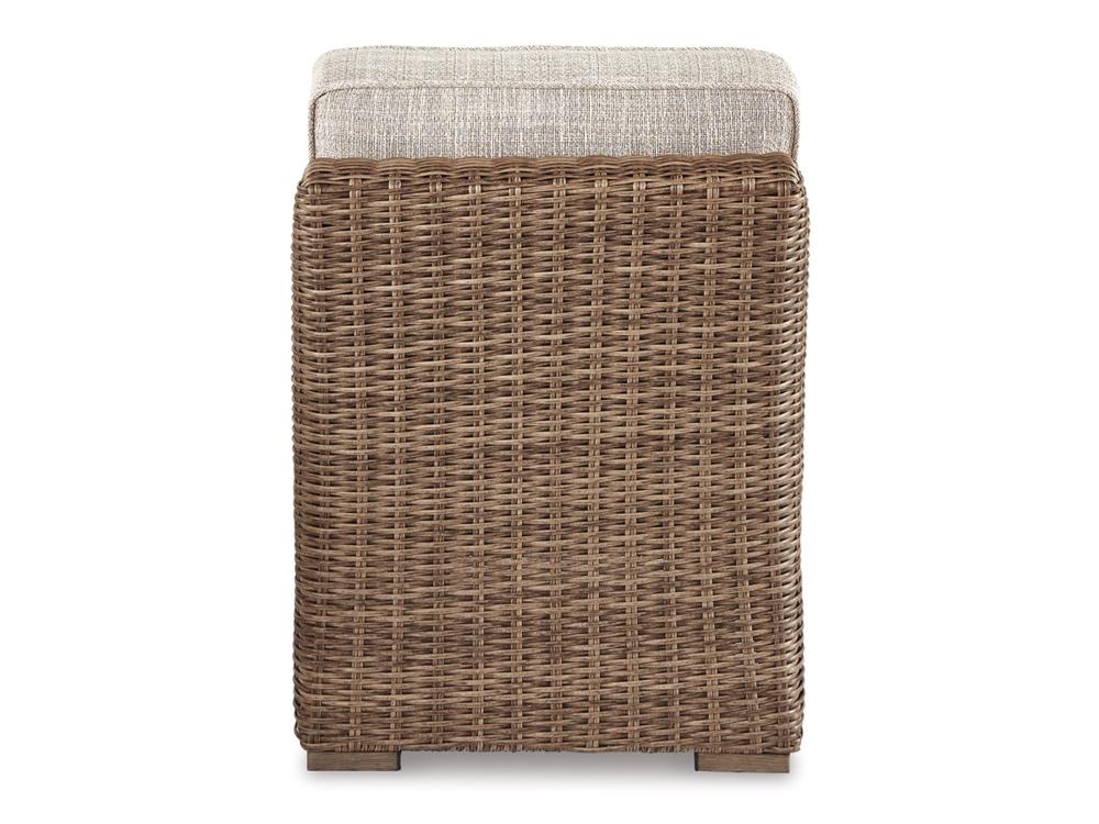 Signature Design by Ashley - Beachcroft Outdoor Armless Chair w/Cushion in Beige - P791-846 veiw 3